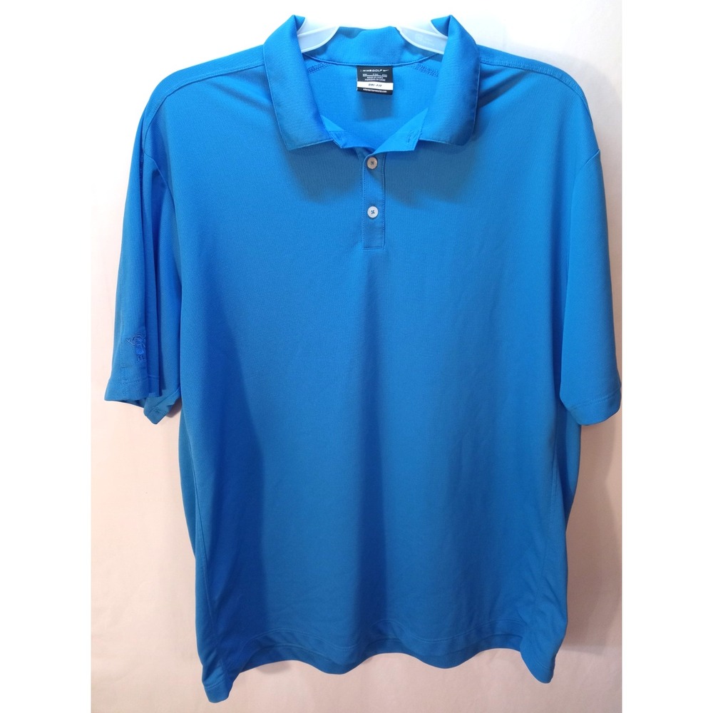 Men's Nike Dri Fit Golf Polo Shirt, XXL, Blue
